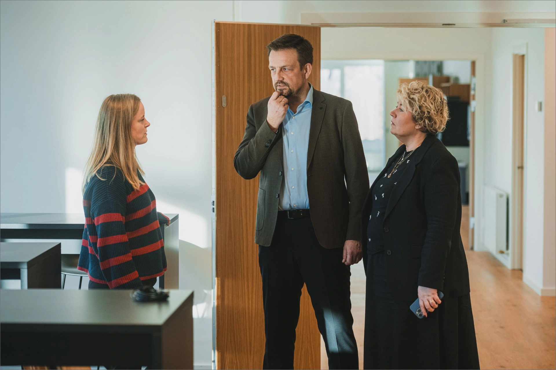 Charlotte Rugaard Nielsen, CEO i Dandiag A/S, flankeret af service- og kalibreringschef Julia Nicholson og kommerciel chef, Rene Kappelgård