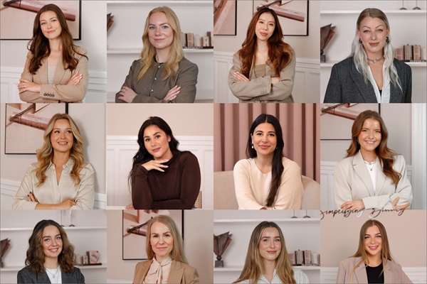 En collage af DuffBeautys Team