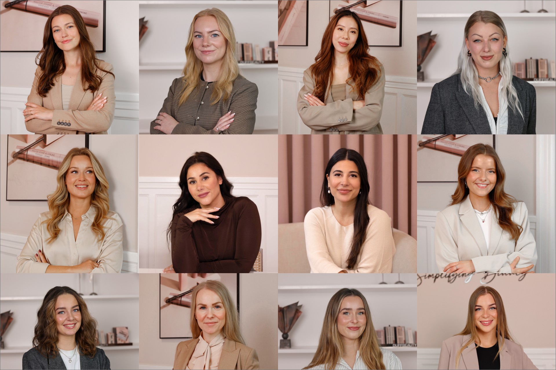 En collage af DuffBeautys Team