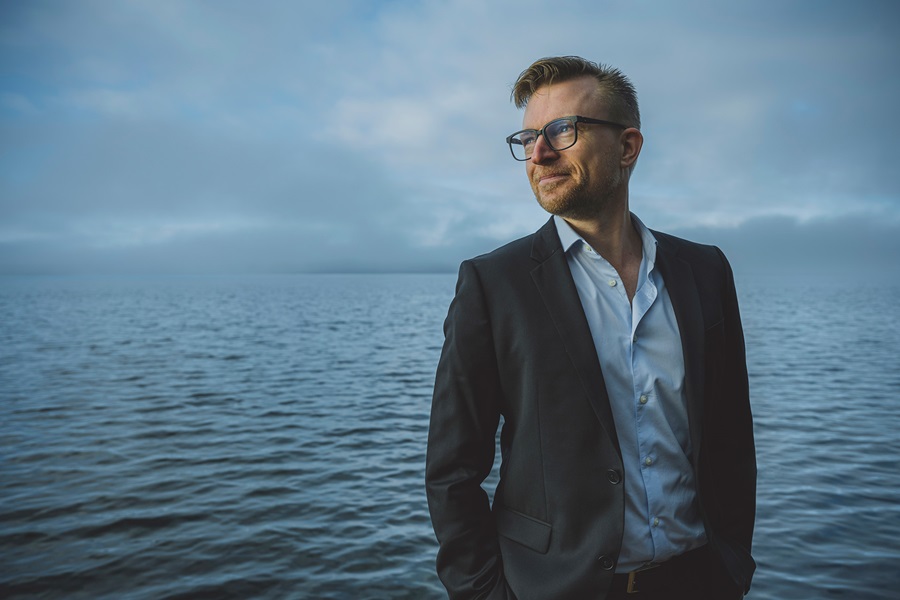 Ekse Gunge med havet som baggrund