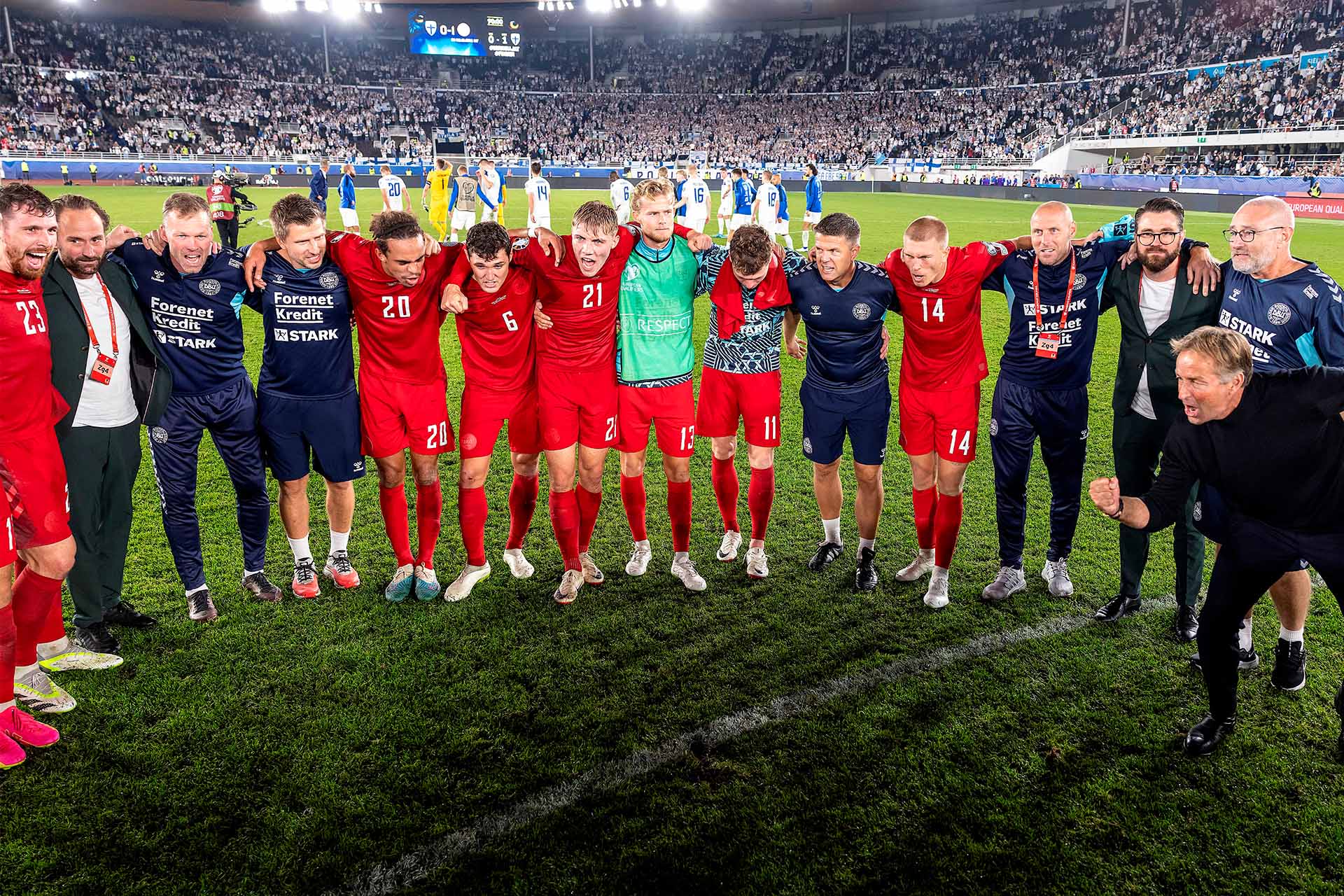 Fodboldholdet bliver coachet af Hjulmand