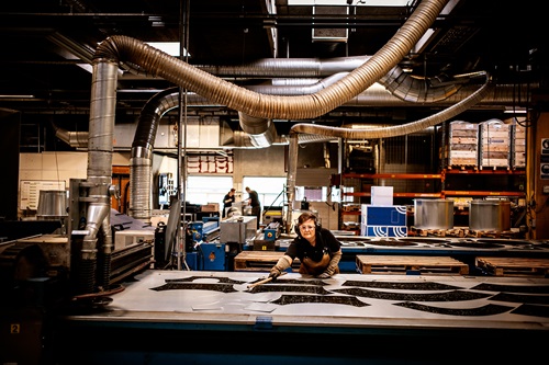 Produktion hos Lindab