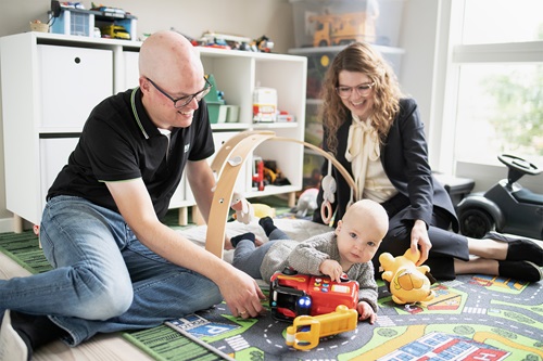 Marianne Skov og hendes mand, Frank Skov, har valgt at dele deres barsel.