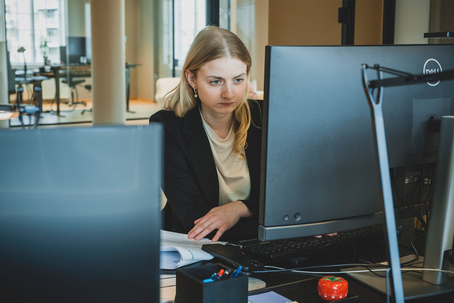 Rikke Møller sidder i pomodorosprint