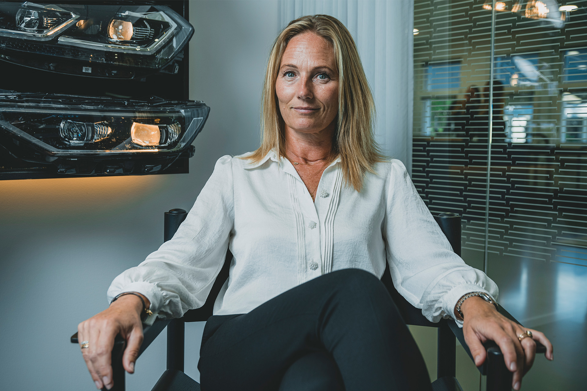 Rikke Hamilton sidder på sit kontor