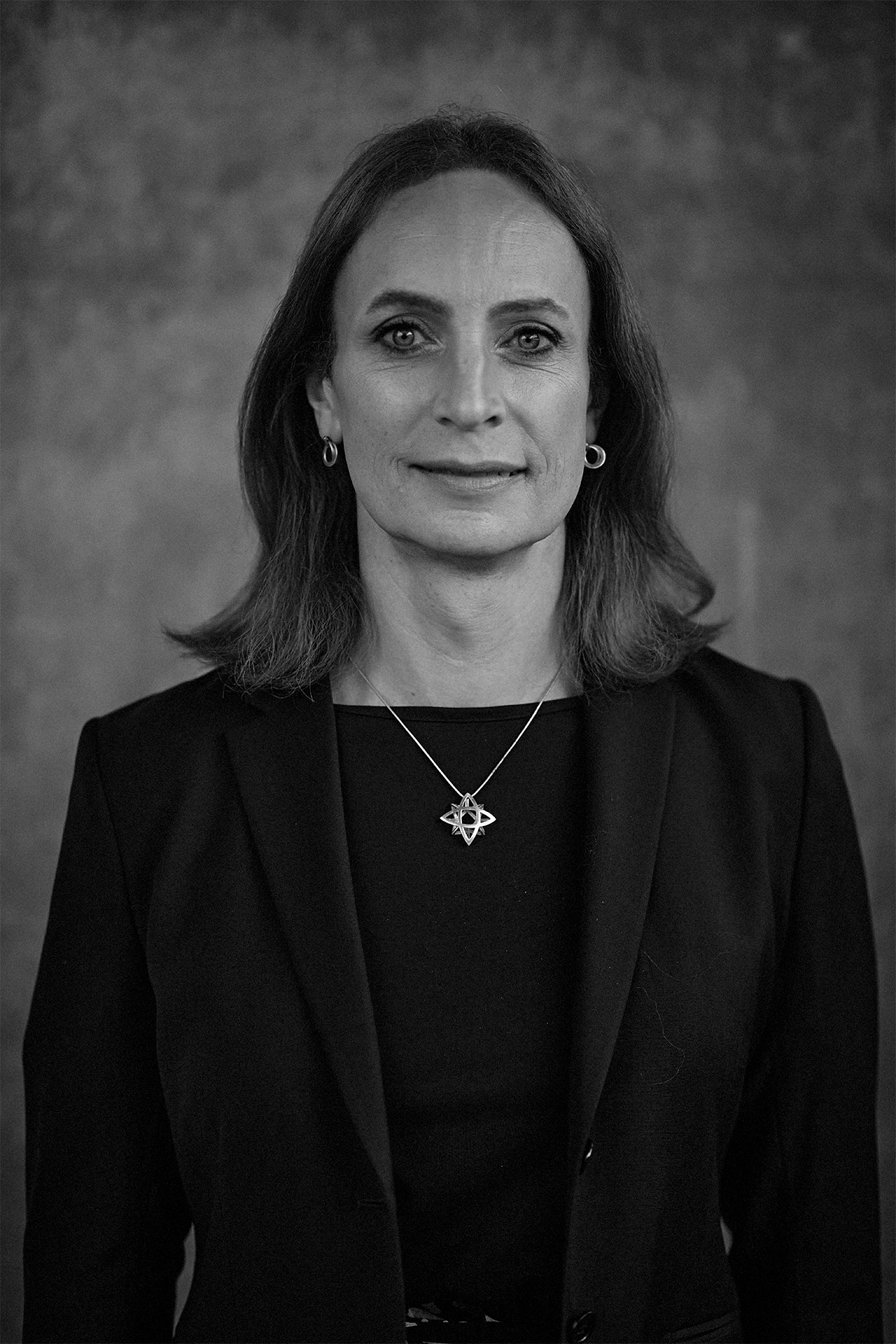 Caroline Farberger i sort og hvidt