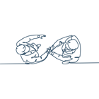 To mænd giver hinanden hånden