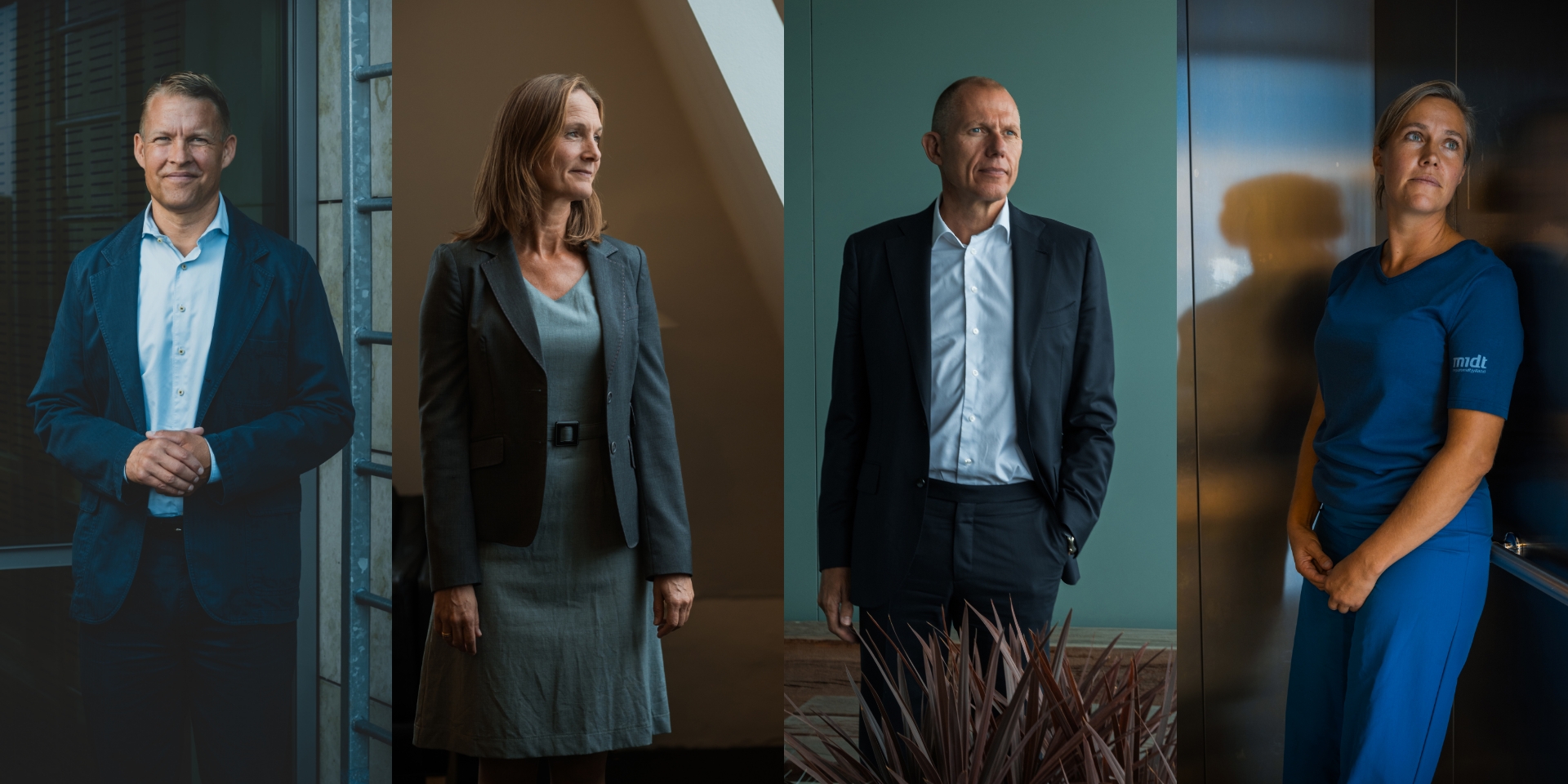 Årets ledere står ved siden af hinanden