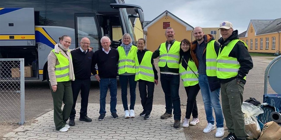 AidUkraine frivillige klar til at køre bus