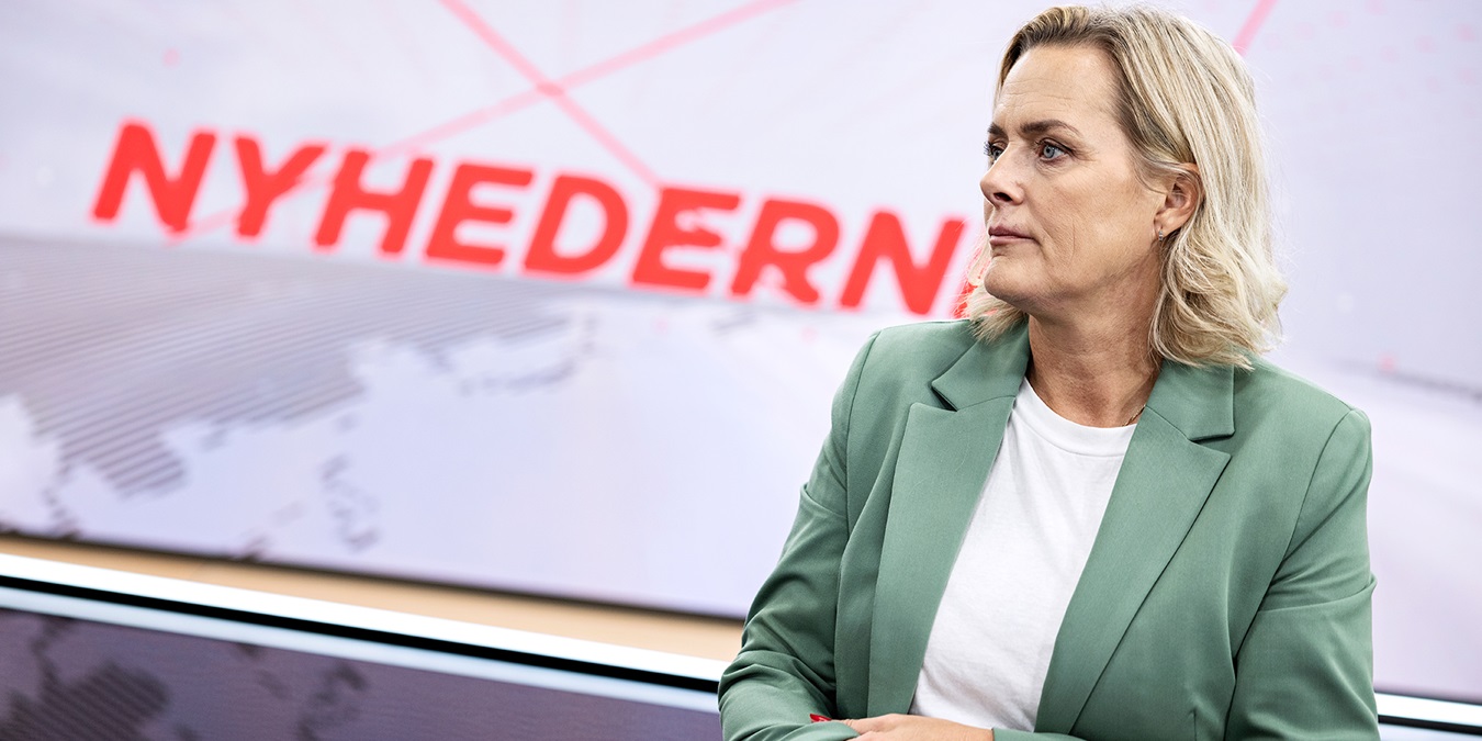 Anne Engdal Stig Christensen på TV 2's kontor