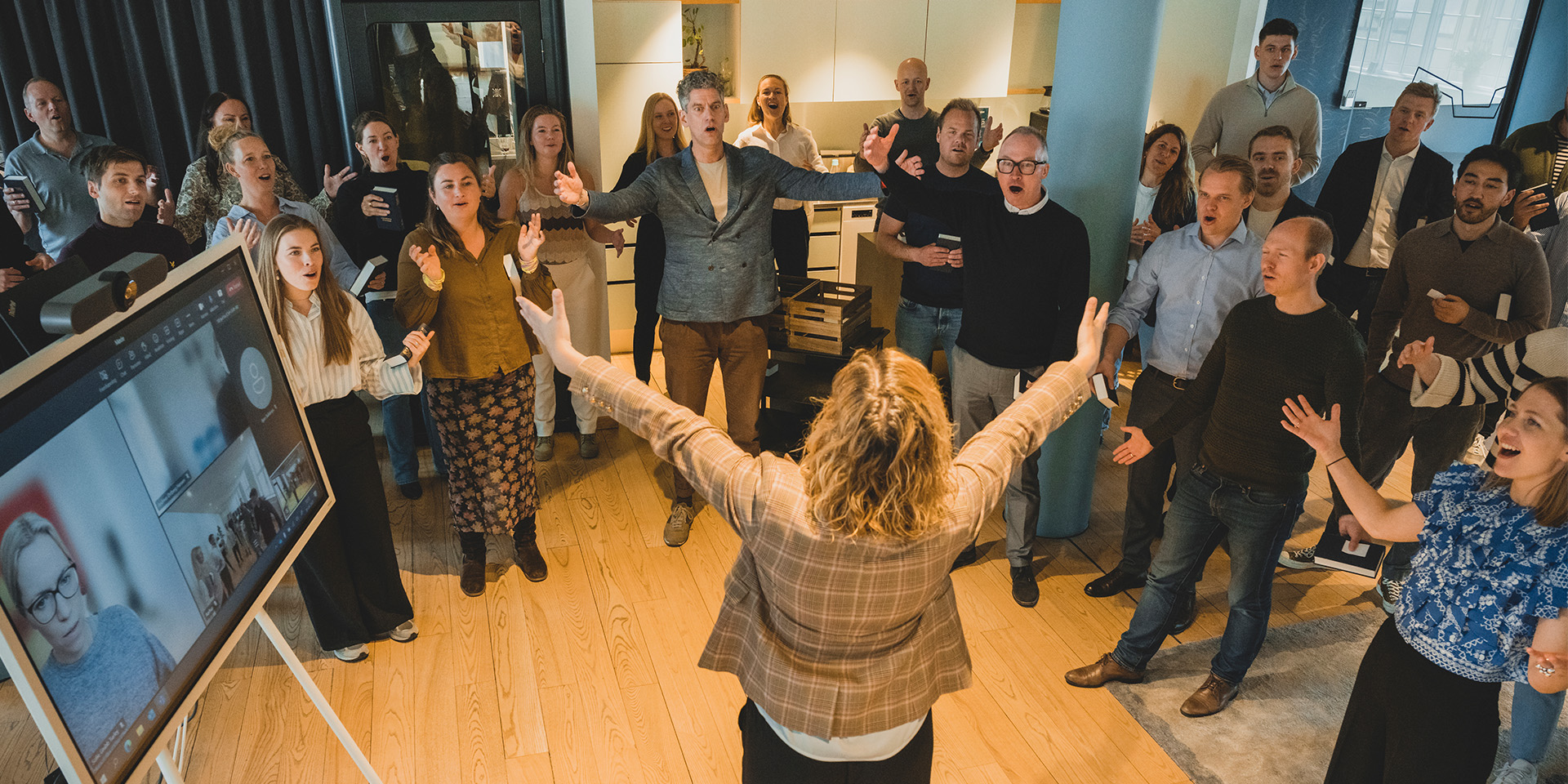 Morgensang hos advokatfirma Molt Wengel